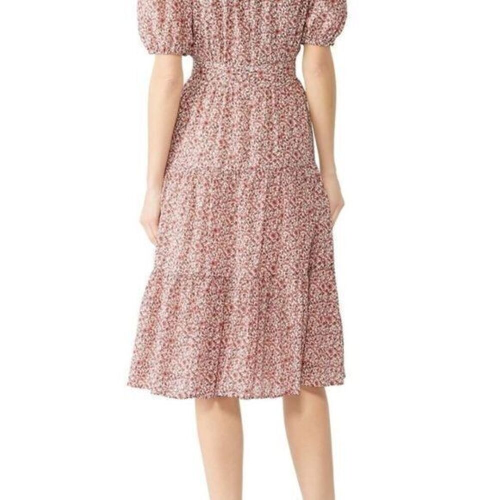 Tory Burch Printed Cotton Dress Midi V-neckline